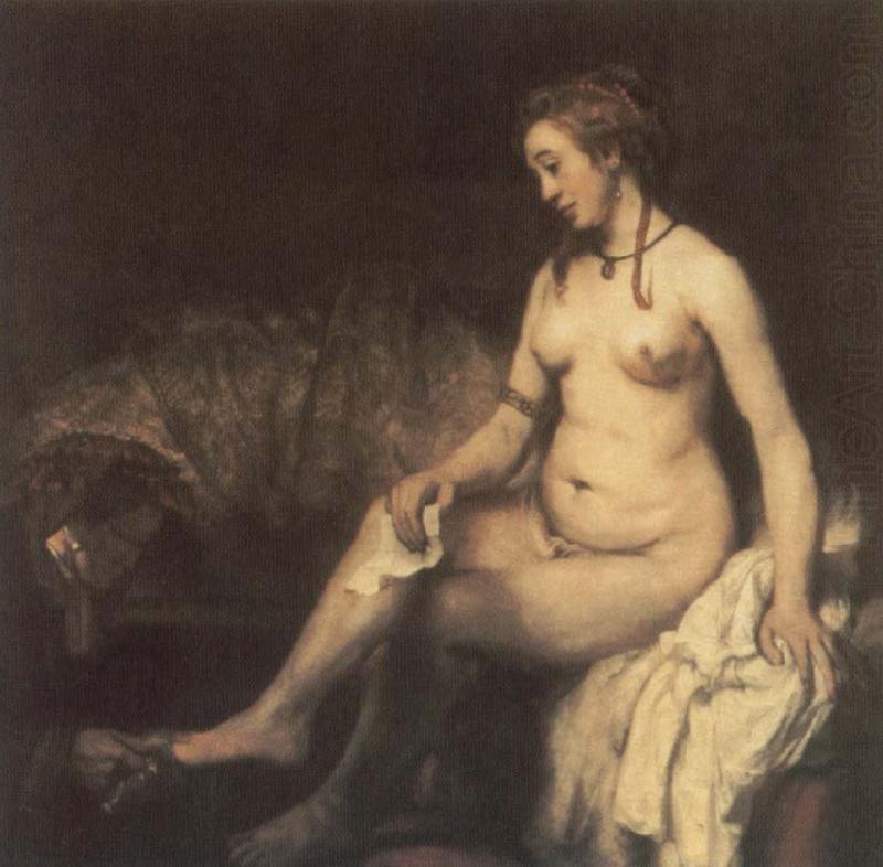 Bathsheba Bathing with King David-s Letter, REMBRANDT Harmenszoon van Rijn